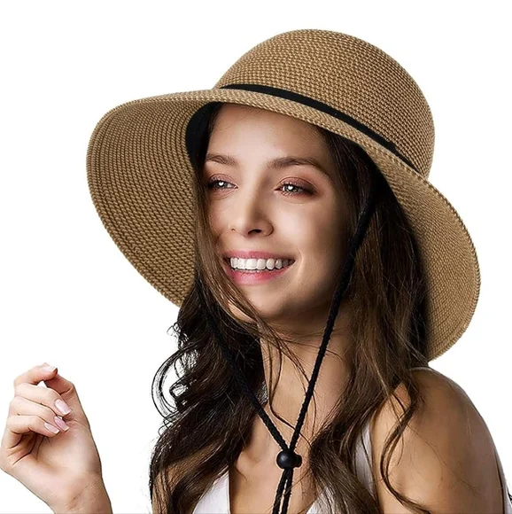 Furtalk | Accessories | Furtalk Wide Brim Sun Hat With Wind  display picture 1